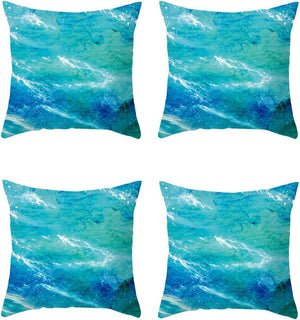 Luxton Aqua Blue Ocean Cushion Covers 4pcs Pack