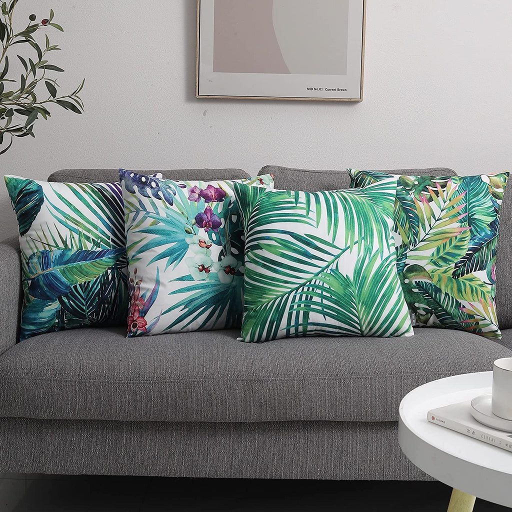 Luxton Home Decoration Tropical Cushion Covers 4pcs Pack