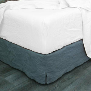 White Vintage Washed Fitted Sheet