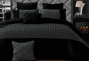 Cossette Stone Grey Quilt Cover Set