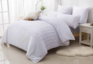 Sally White Quilt Cover Set by Luxton