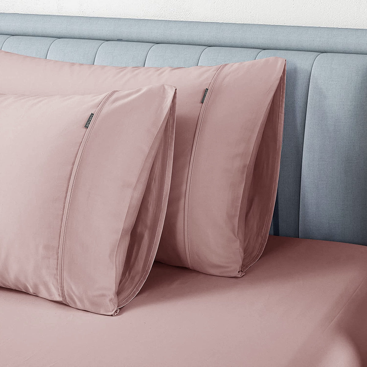 1000TC Egyptian Cotton Pink Fitted Sheet Set