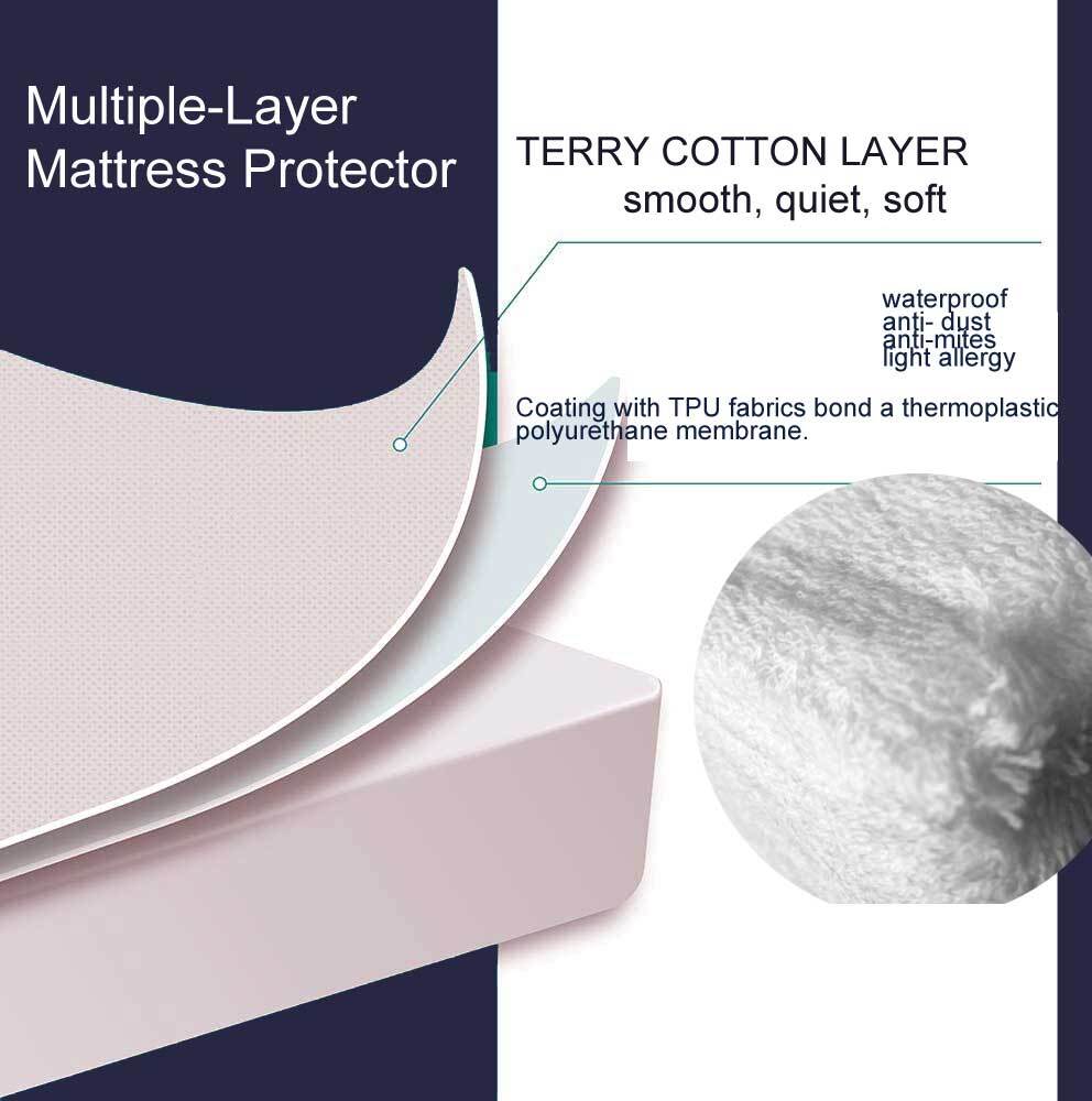 Terry Cotton Waterproof Mattress Protector