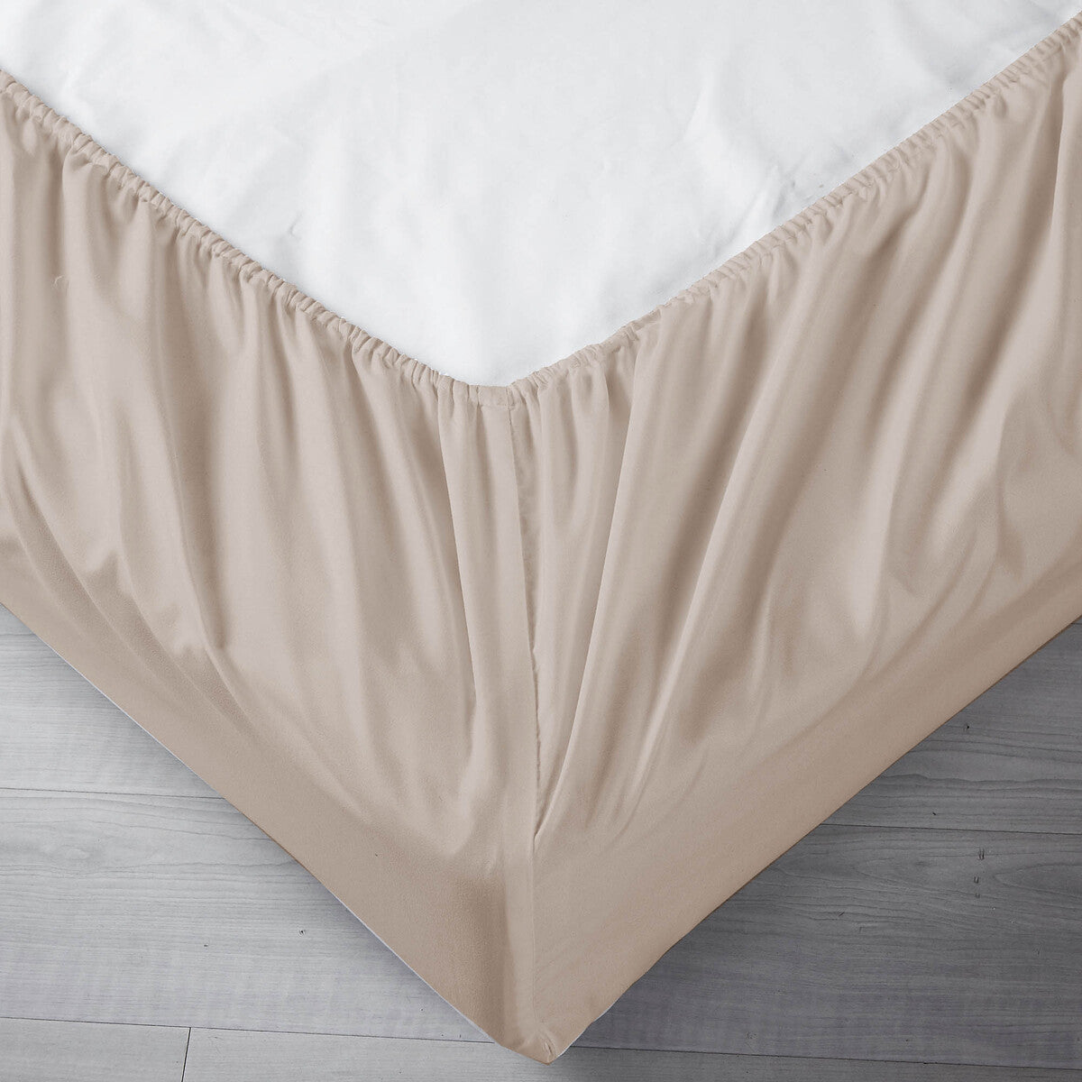 Pure Soft Plain Linen / Taupe Bed Sheet Set