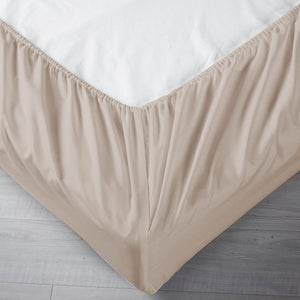 Pure Soft Plain Linen / Taupe Bed Sheet Set