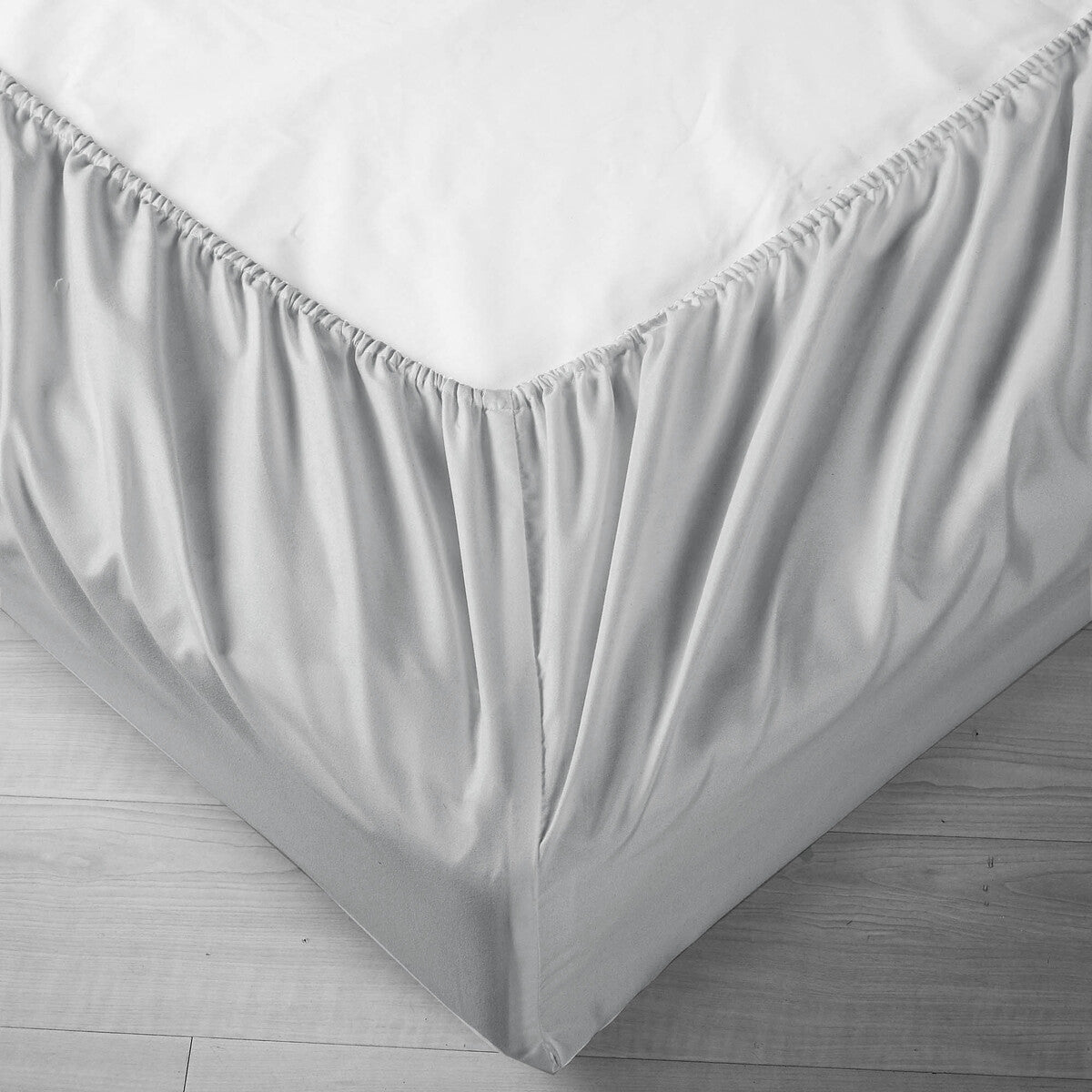 Pure Soft Plain Pewter Bed Sheet Set