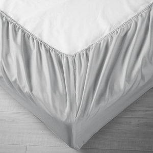 Pure Soft Plain Pewter Bed Sheet Set