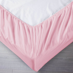 Pure Soft Plain Pink Bed Sheet Set