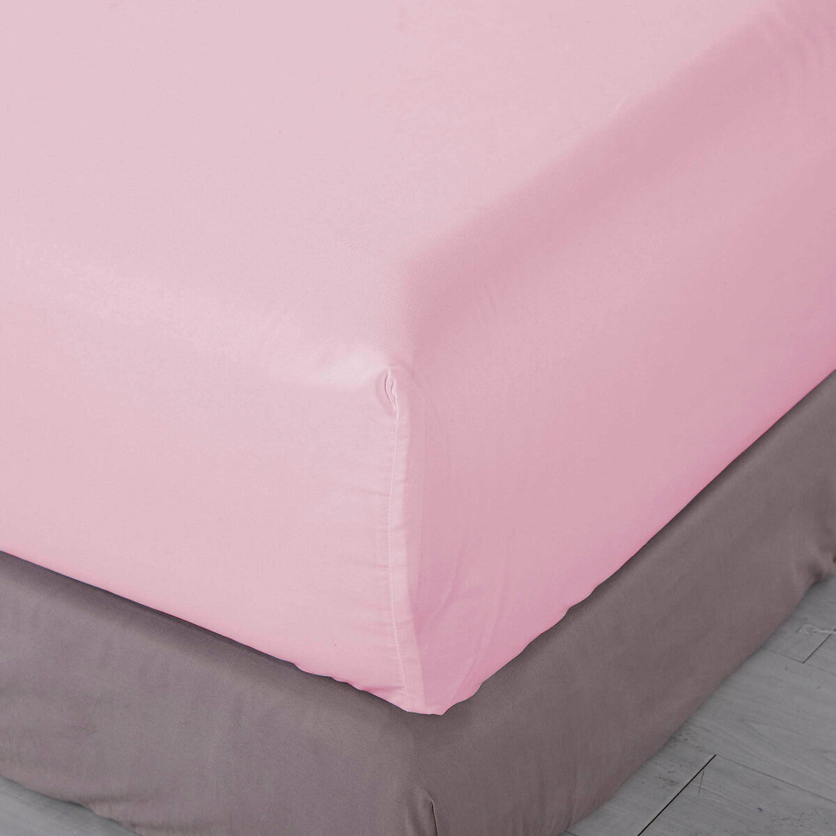 Pure Soft Plain Pink Bed Sheet Set