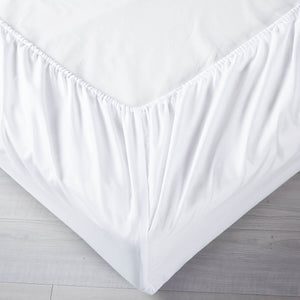 Pure Soft Plain White Bed Sheet Set