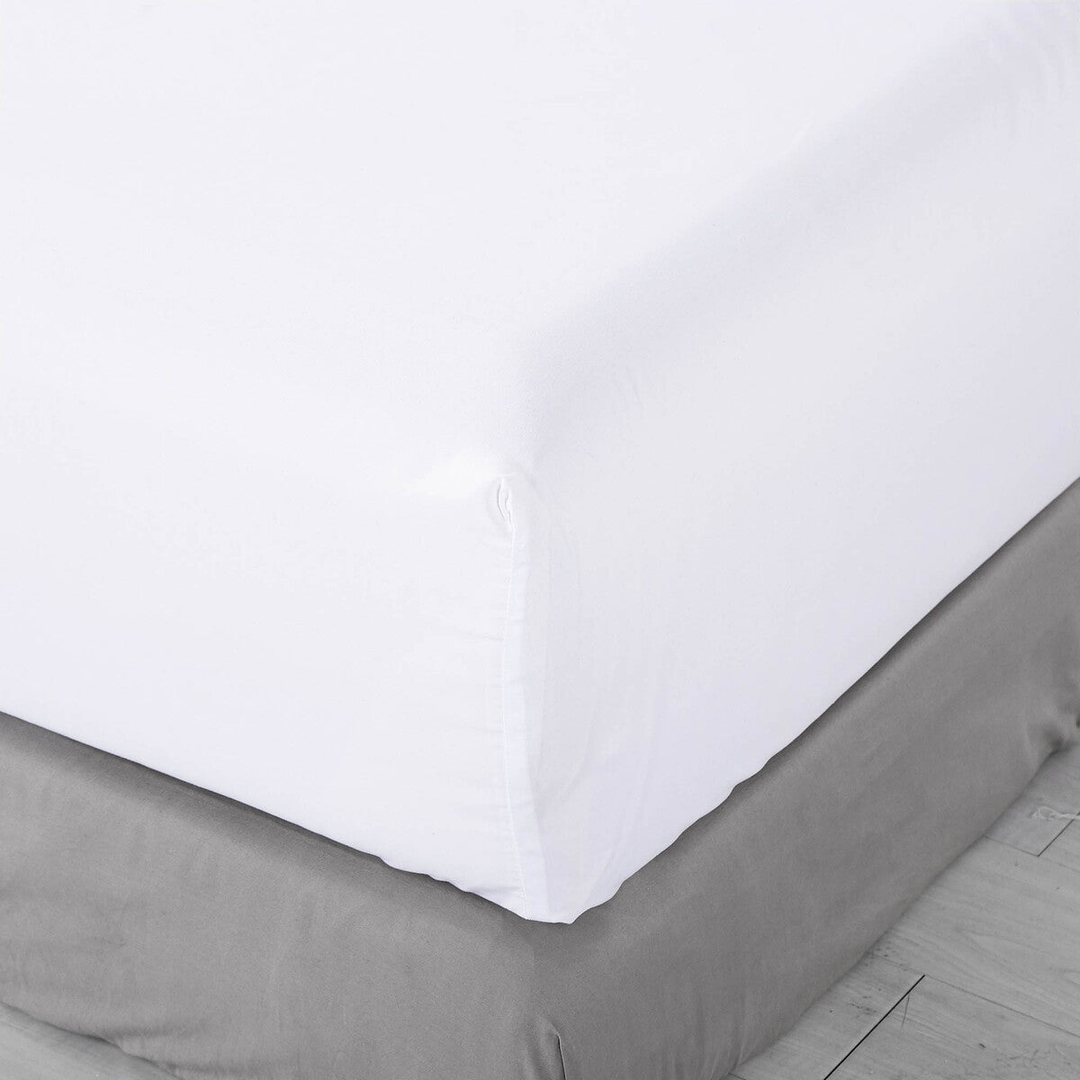 Pure Soft Plain White Bed Sheet Set