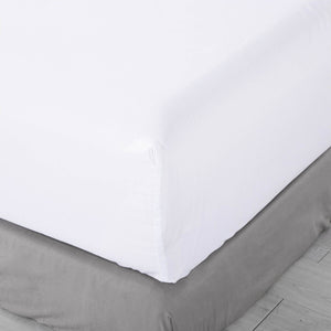 Pure Soft Plain White Bed Sheet Set
