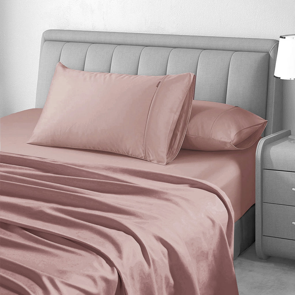 1000TC Egyptian Cotton Dusty Pink Sheet Set