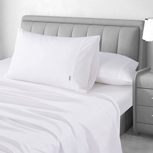 1000TC Egyptian Cotton White Sheet Set