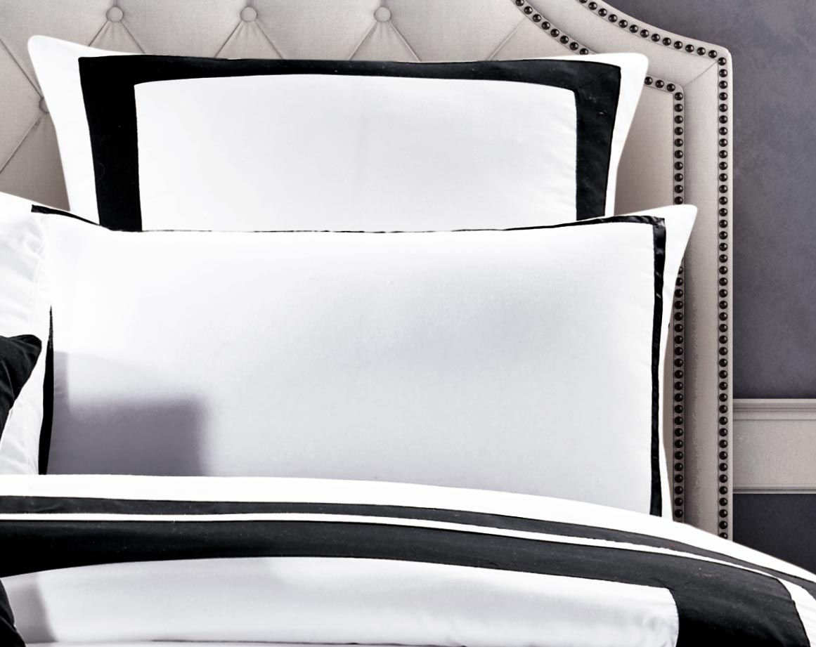 Abel Quilt Cover Set Black and White Doona Cover Set