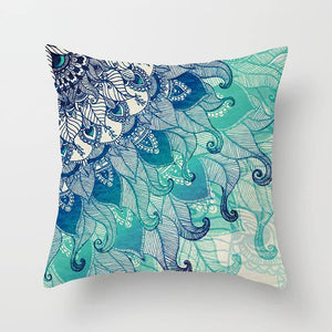 Luxton Home Decor Aqua Blue Turquoise Cushion Cover 4pcs Pack