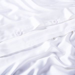 Luxton White 100% Organic Bamboo Quilt Cover Set