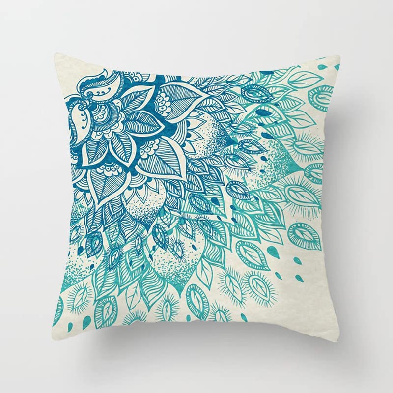 Luxton Home Decor Aqua Blue Turquoise Cushion Cover 4pcs Pack
