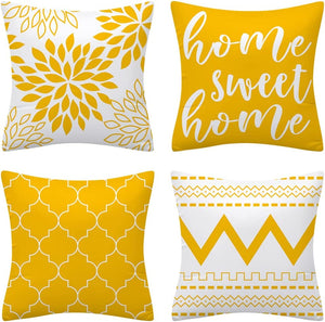 Luxton Home Decorative Cushion Covers 4pcs Pack