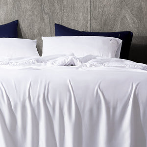 Luxton White 100% Organic Bamboo Quilt Cover Set