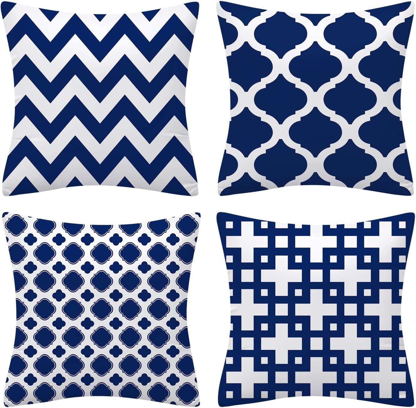 Luxton Navy Hamptons Cushion Covers 4pcs Pack