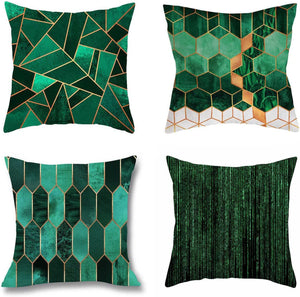 Luxton Abstract Teal Green Cushion Covers 4pcs Pack