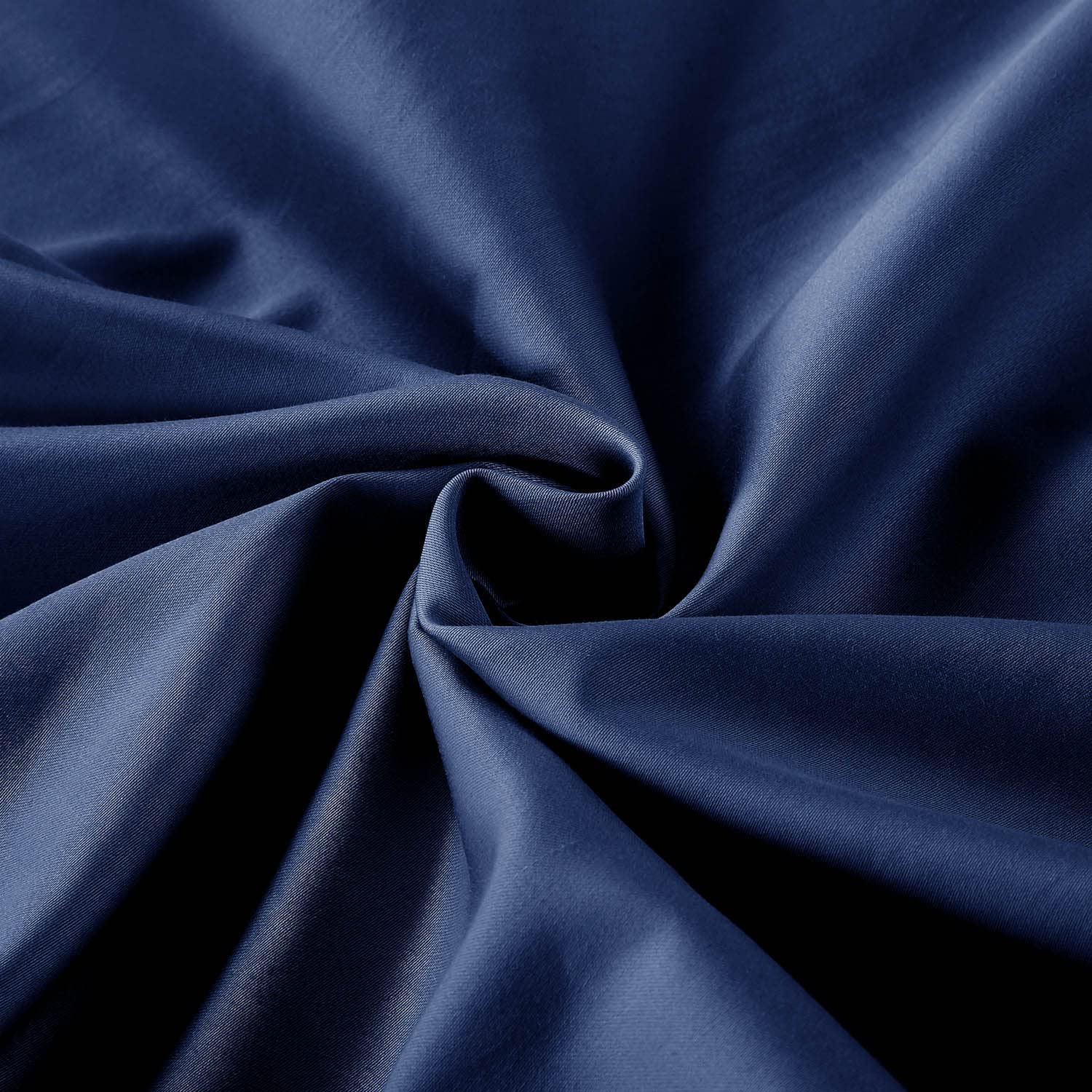 1000TC Egyptian Cotton Navy Blue Fitted Sheet Set