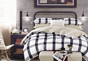 Grey Trapeze quilt cover set