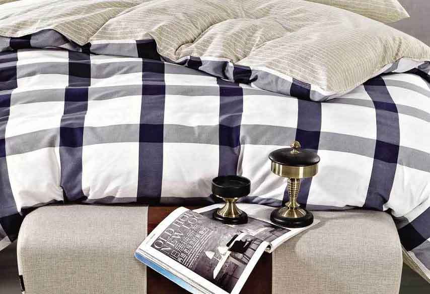 Grey Trapeze quilt cover set