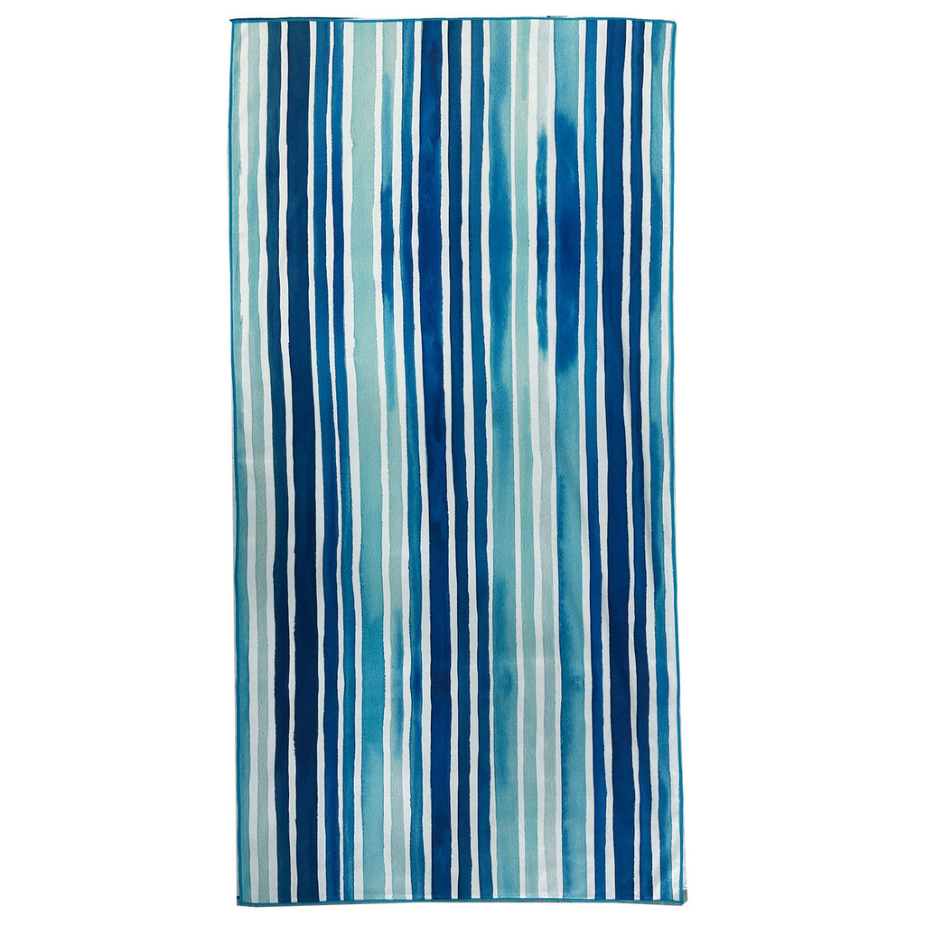 Blue Striped Beach Towel