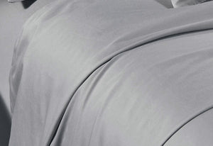 Silver 300TC Cotton Sateen Fitted Sheet