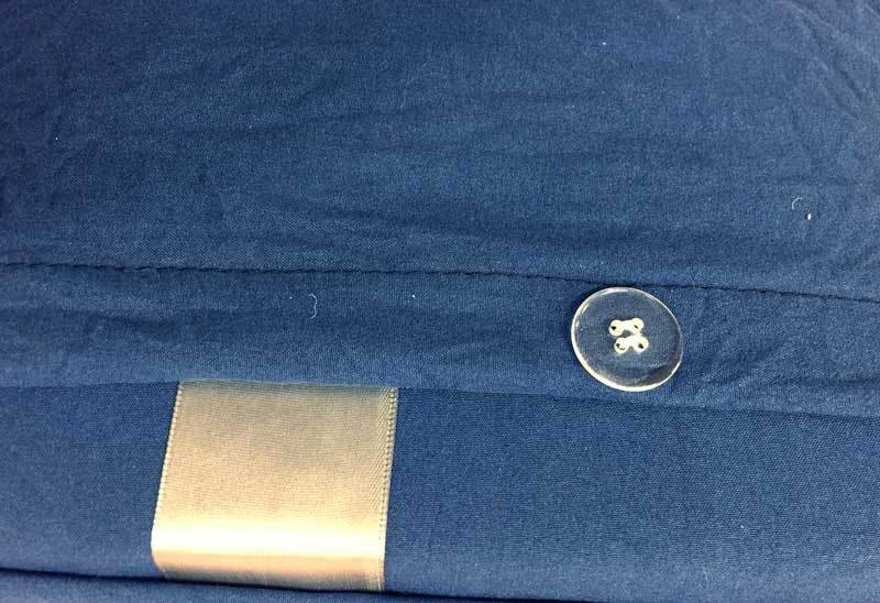 single / queen / king size Deep Blue Vintage Washed Fitted Sheet