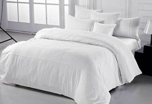 Lamere White Quilt Cover Set