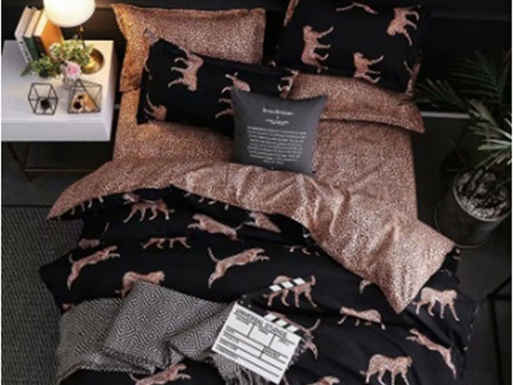 Luxton Leopard Quilt Cover Set in Queen/ King Size