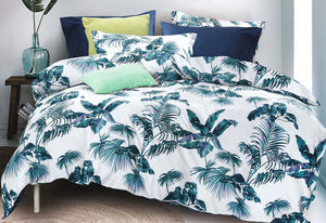 Mirth Tropical Blue Quilt Cover Set