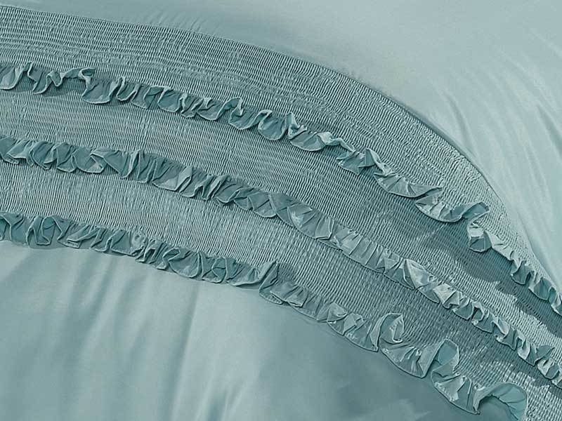 Haze Aqua Quilt Cover in King or Queen Size
