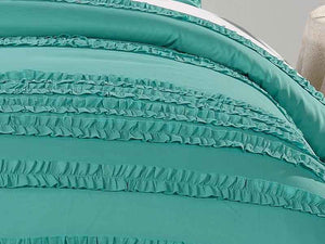 Wenshia Turquoise Quilt Cover in King or Queen Size