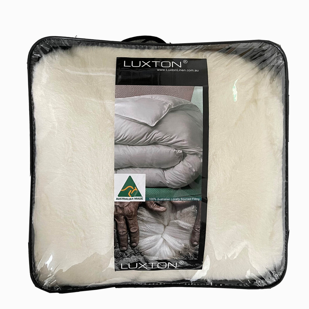 Luxton Strapped Premium Australian Wool Mattress Topper