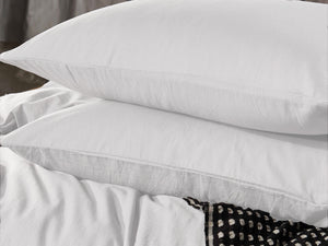 Luxton Pure Cotton White Vintage Washed Quilt Cover Set