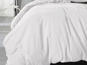 Vintage Washed Pure Cotton Quilt Cover Set (White Color)