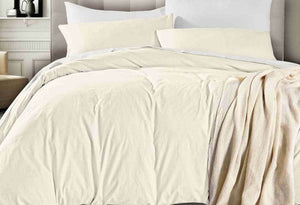 Vintage Washed Quilt Cover Set (Linen Color)