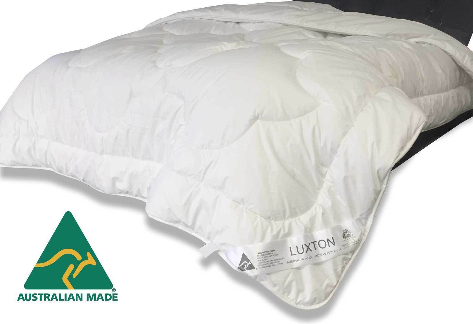 500GSM Australian Downs Wool Quilt by Luxton Made in Australia