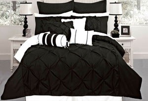 Fantine Black Quilt Cover Set