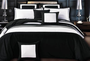 Rossier Striped Quilt Cover Set