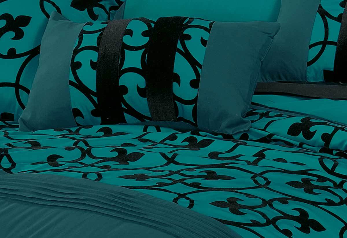 Lyde Teal Quilt Cover Set