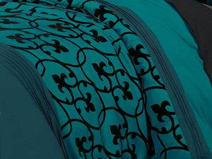 Lyde Teal Quilt Cover Set