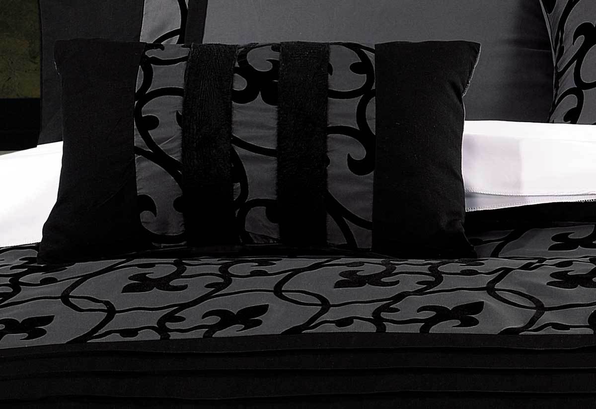 Lyde Charcoal Quilt Cover Set