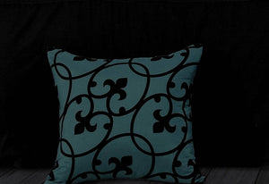 Lyde Black Teal Quilt Cover Set