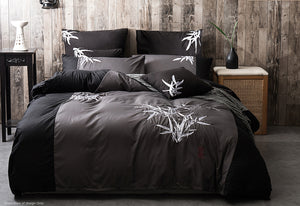 Oriental Bamboo Quilt Cover Set