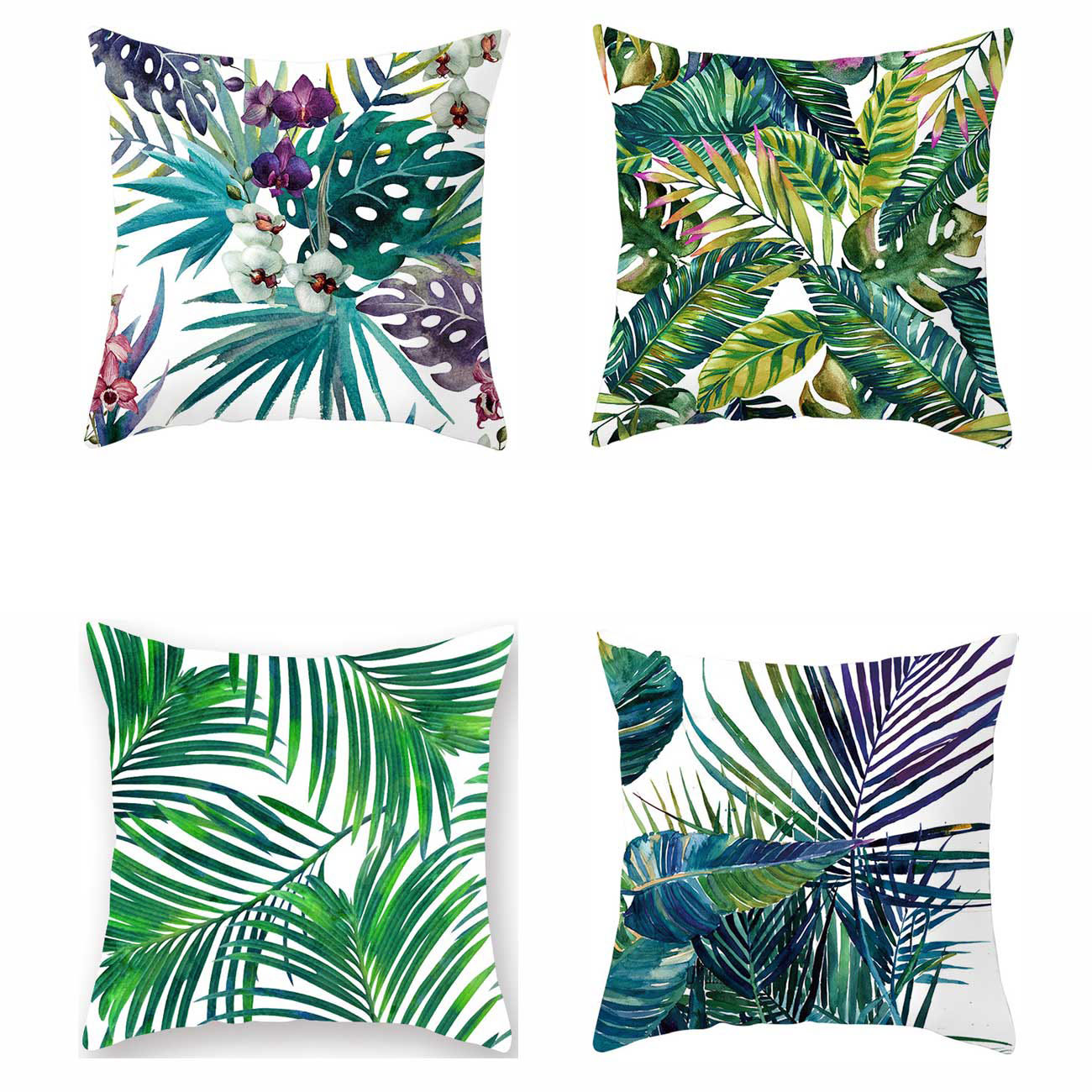 Luxton Home Decoration Tropical Cushion Covers 4pcs Pack